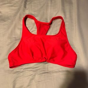Red NoBo swimsuit top. Size large